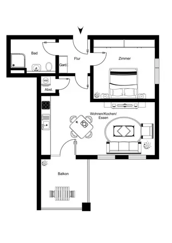 2 Zimmer Wohnung mit 56 m² in Hamburg – Bild 8