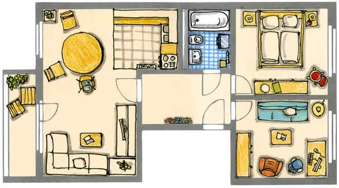 3 room apartment with 57 m² in Chemnitz – Photo 5