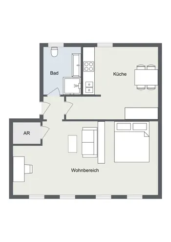 1 Zimmer Wohnung mit 41 m² in Nürnberg – Bild 8