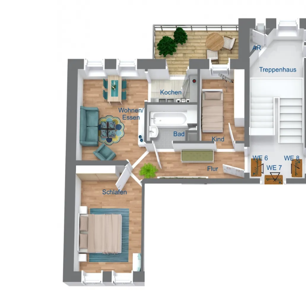 3 room apartment with 67 m² in Leipzig – Photo 2
