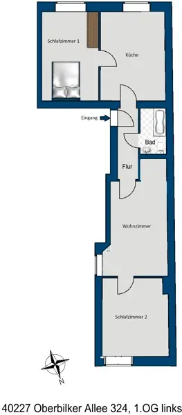 3 Zimmer Wohnung mit 79 m² in Düsseldorf – Bild 8