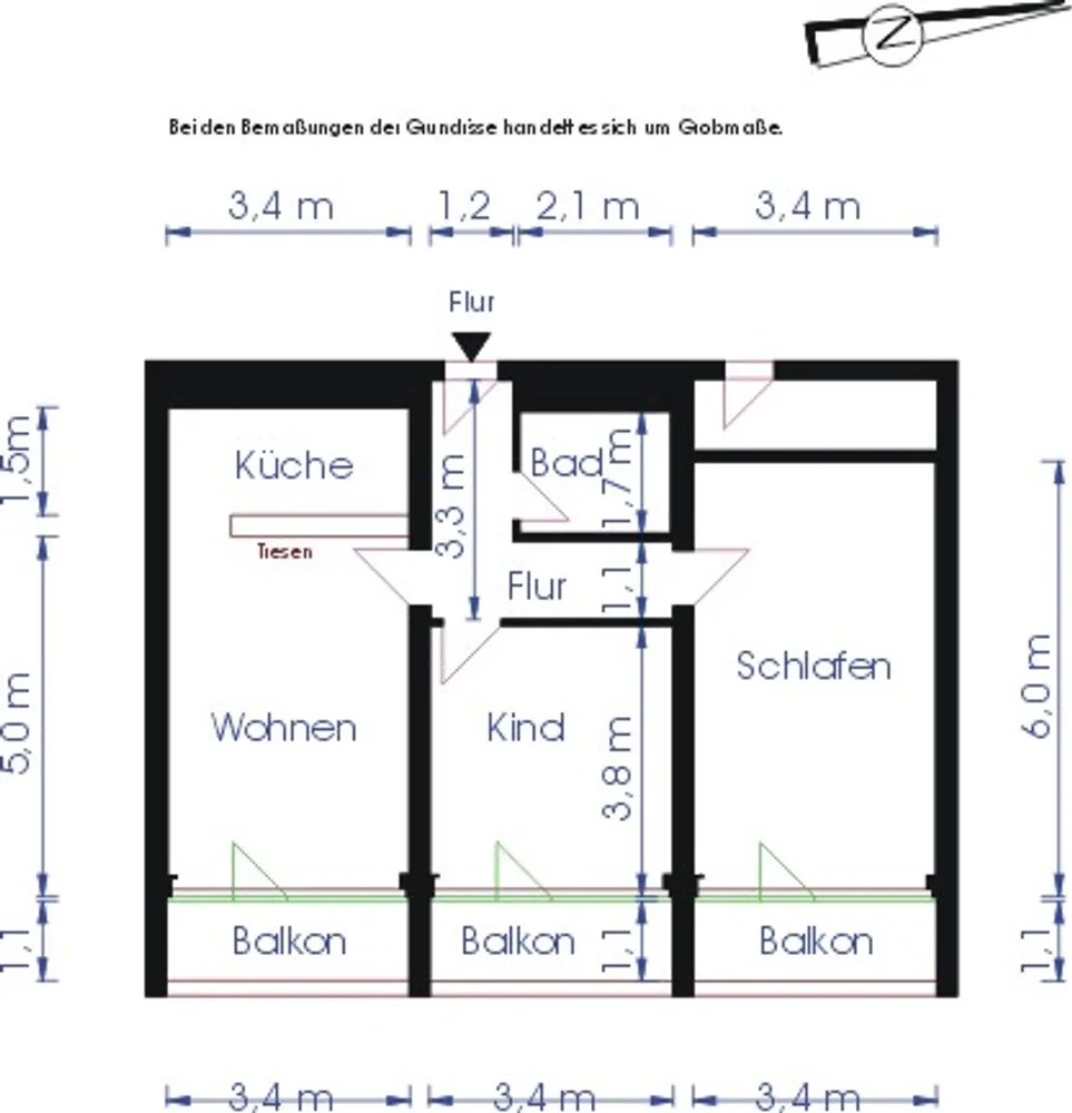 3 Zimmer Wohnung mit 71 m² in Magdeburg – Bild 5
