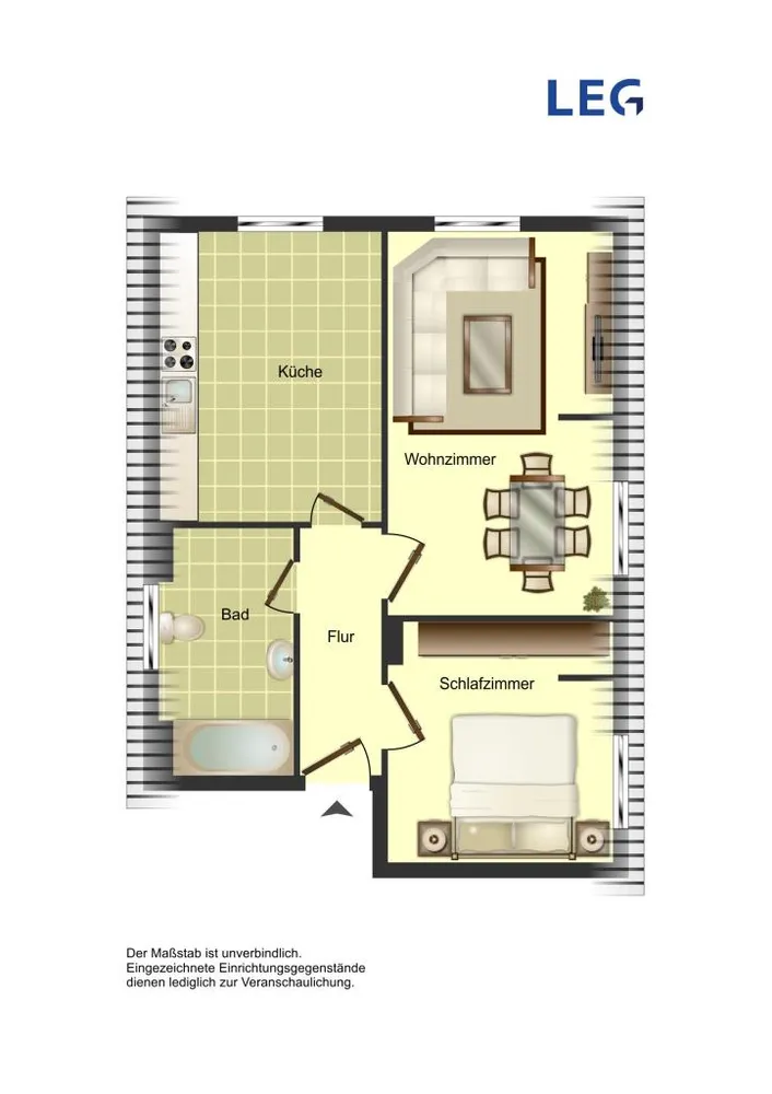 2 Zimmer Wohnung mit 47 m² in Herford – Bild 4