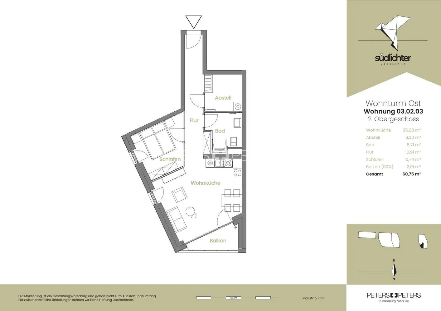 2 Zimmer Wohnung mit 61 m² in Hamburg – Bild 7