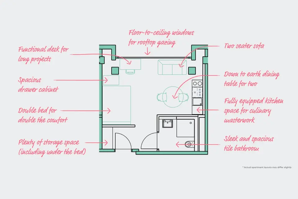 2 room apartment with 29 m² in Berlin – Photo 6