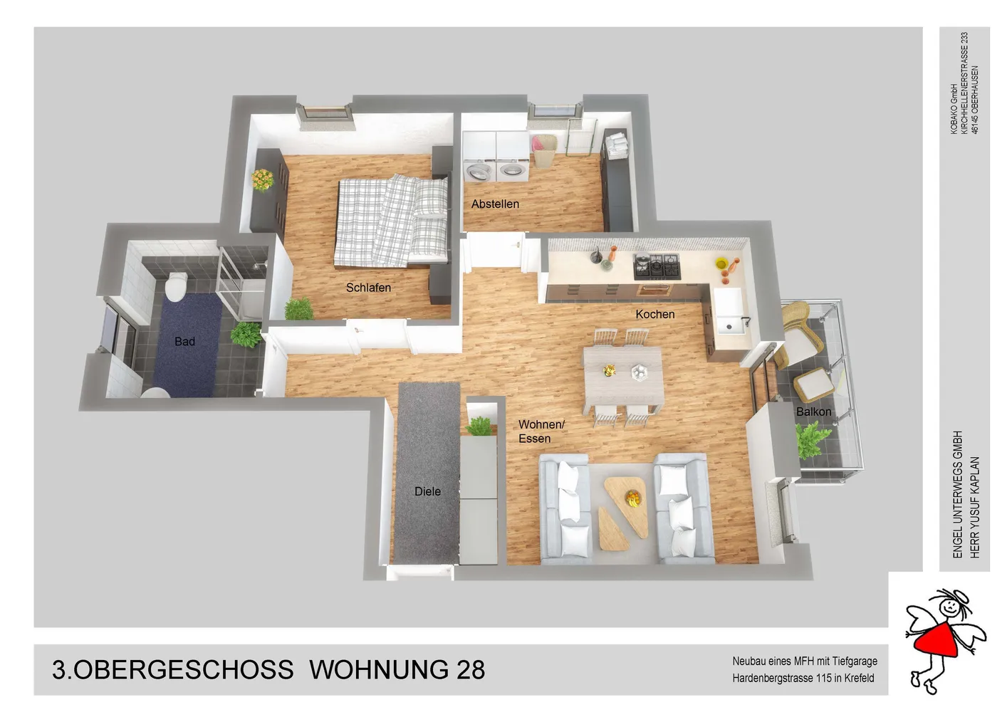 2 Zimmer Wohnung mit 50 m² in Krefeld – Bild 7