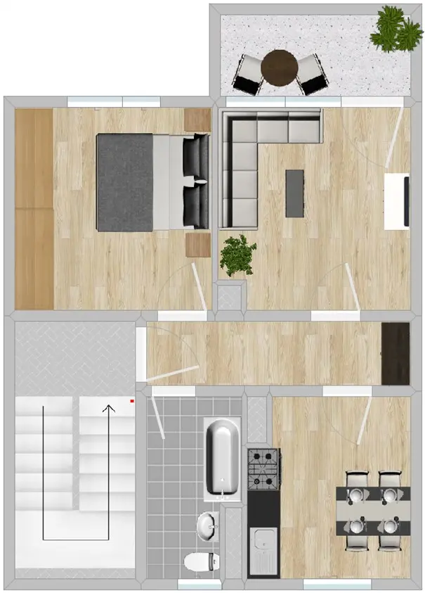 2 Zimmer Wohnung mit 55 m² in Riesa – Bild 4