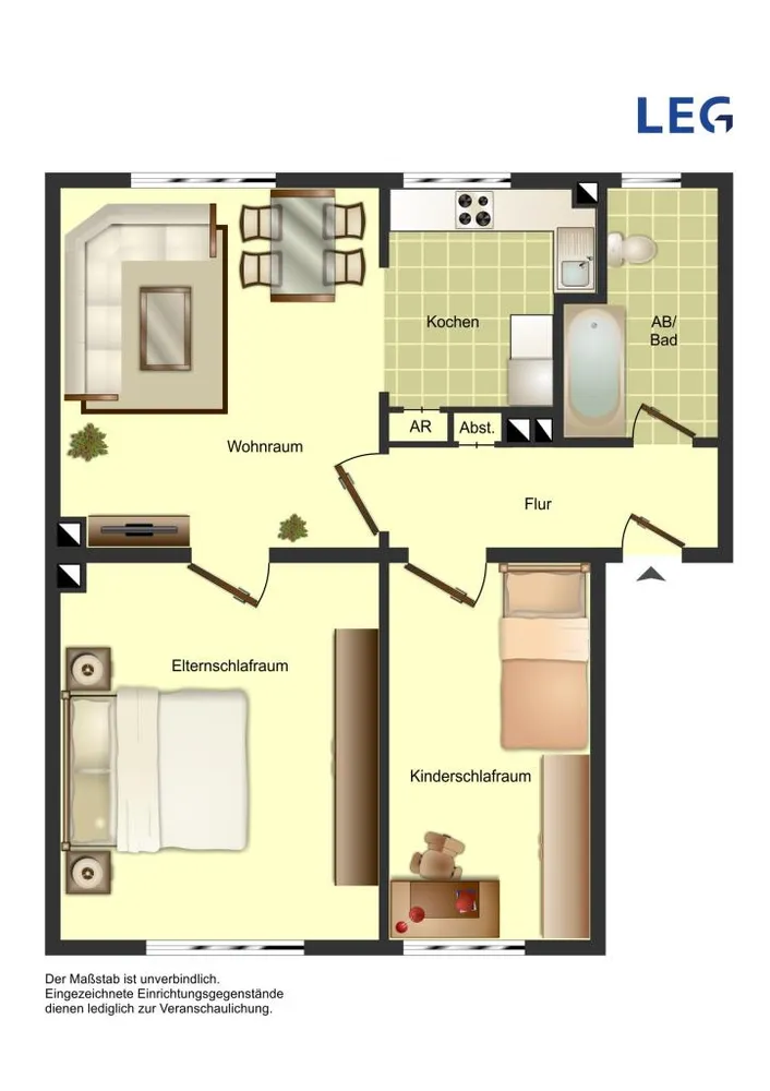 3 Zimmer Wohnung mit 53 m² in Bocholt – Bild 5