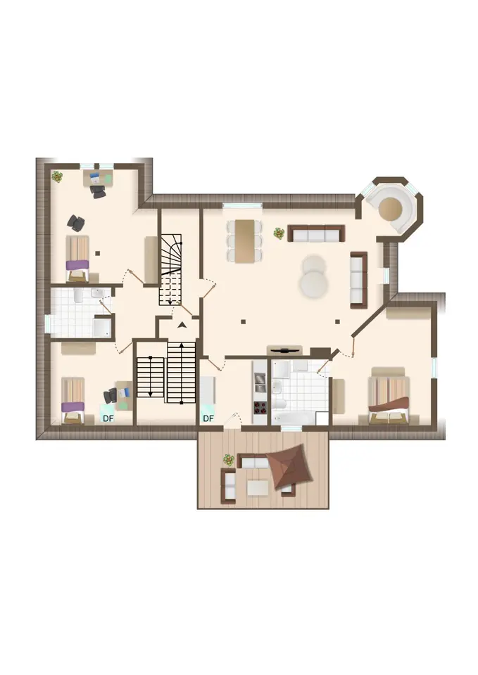 5 Zimmer Wohnung mit 155 m² in Rostock – Bild 2