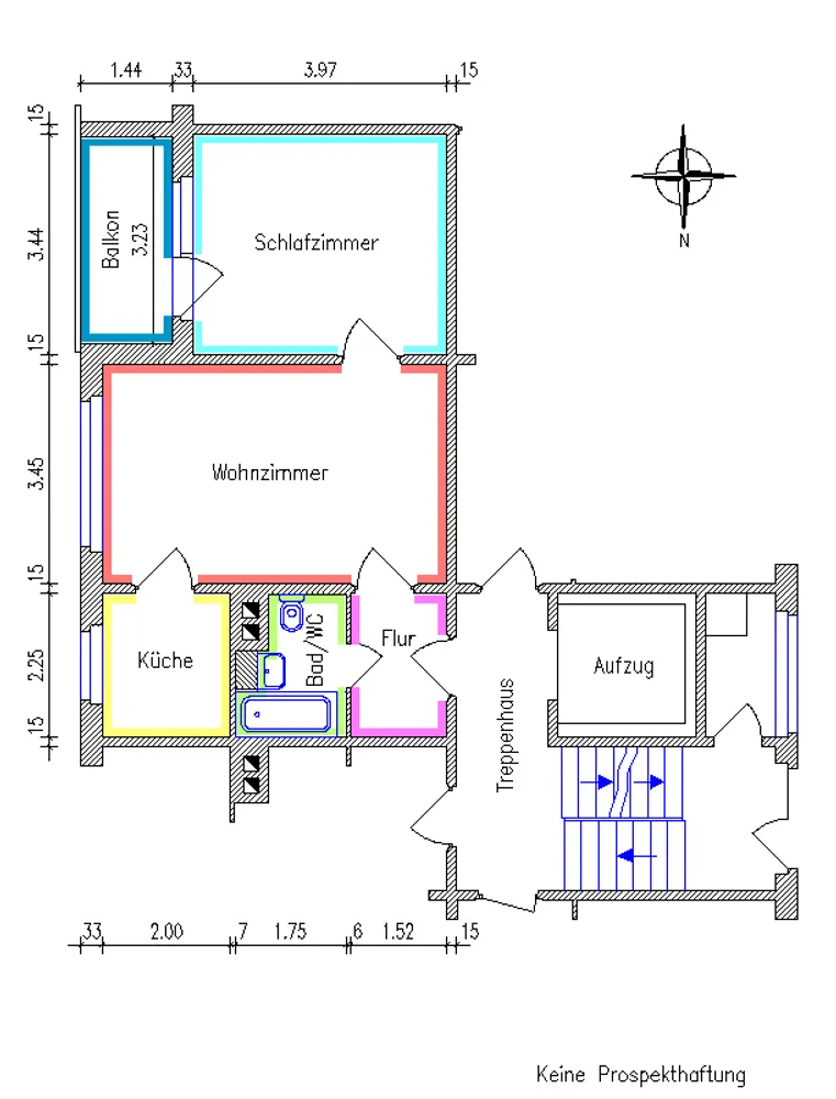 2 Zimmer Wohnung mit 46 m² in Chemnitz – Bild 2