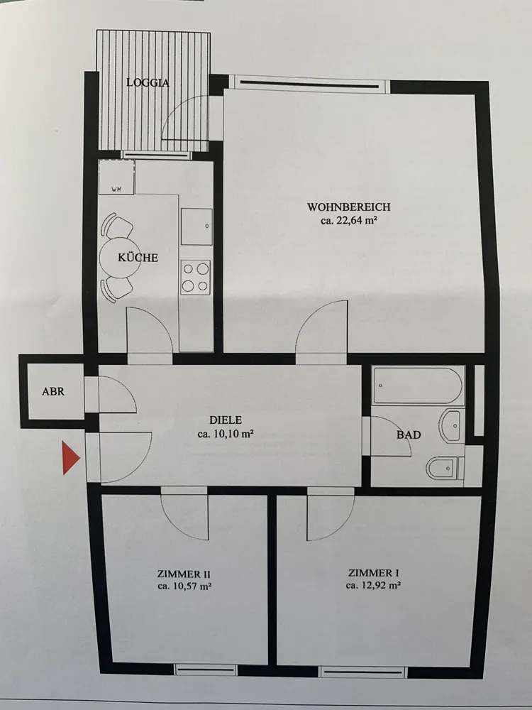 3 Zimmer Wohnung mit 75 m² in Bremen – Bild 2