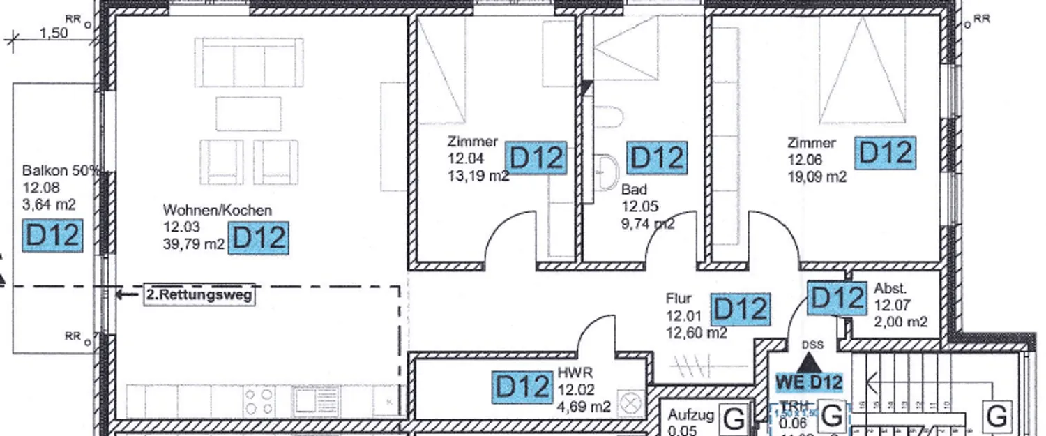 3 Zimmer Wohnung mit 105 m² in Peine – Bild 12