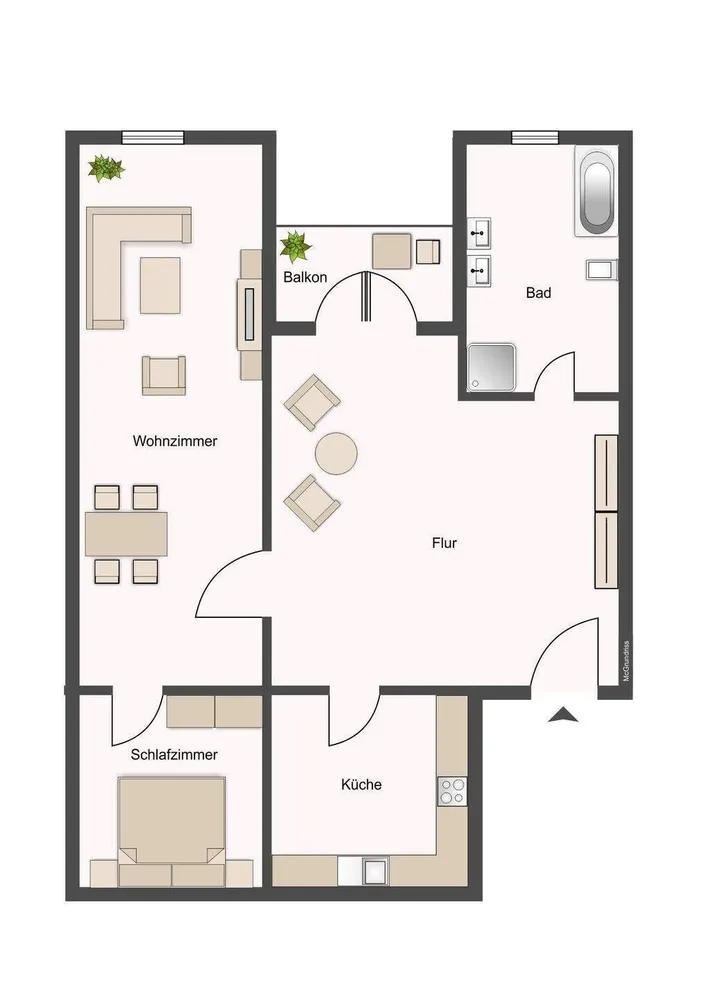 2 Zimmer Wohnung mit 63 m² in Chemnitz – Bild 7