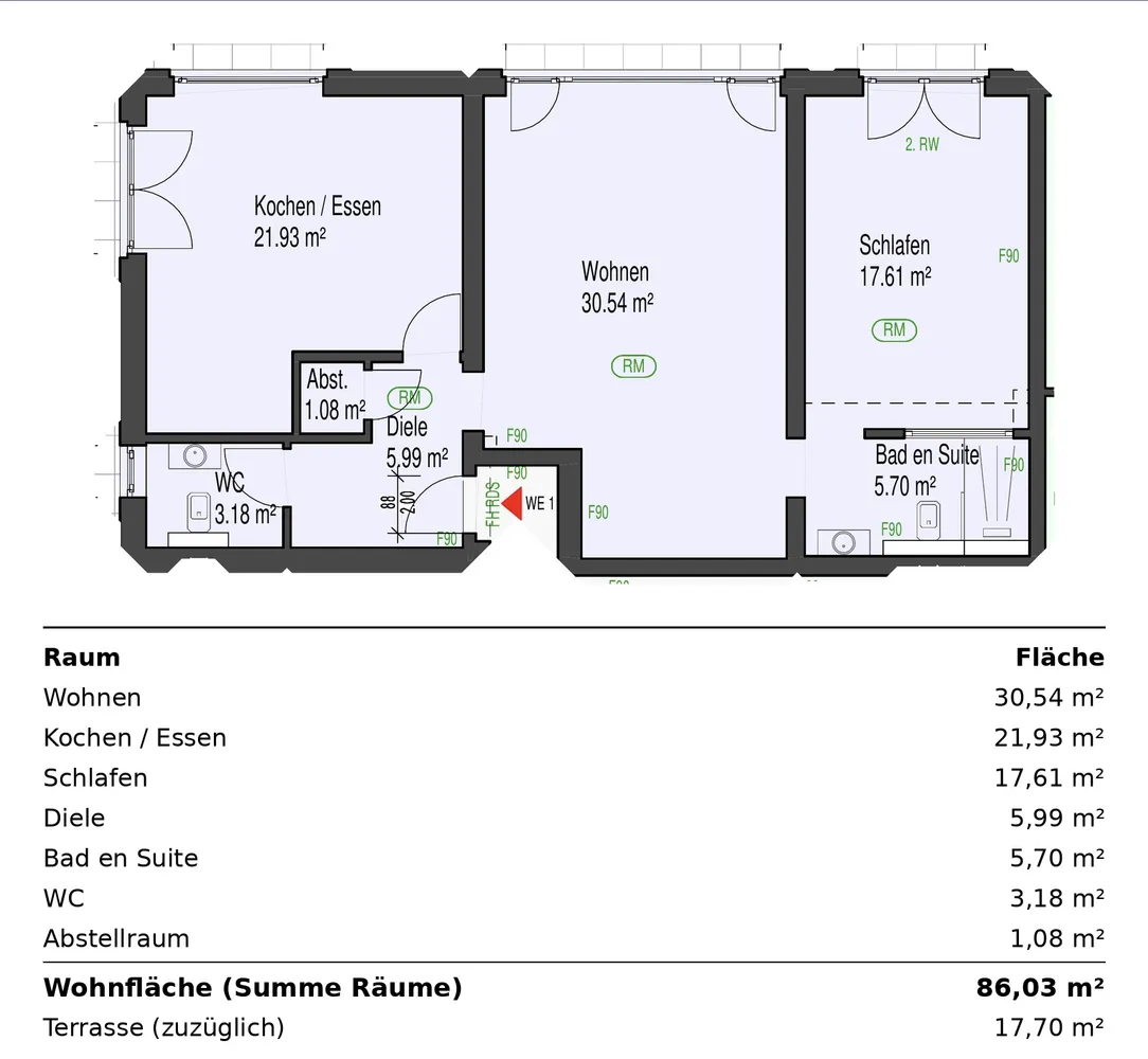 3 Zimmer Wohnung mit 104 m² in Moers – Bild 1