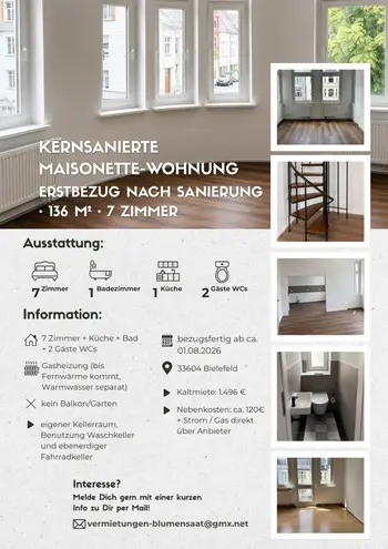 7 Zimmer Wohnung mit 136 m² in Bielefeld – Bild 6