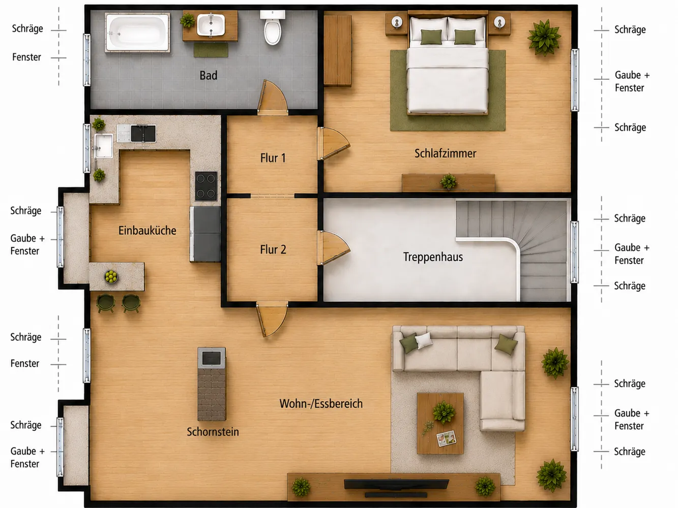 3 Zimmer Wohnung mit 70 m² in Wuppertal – Bild 1