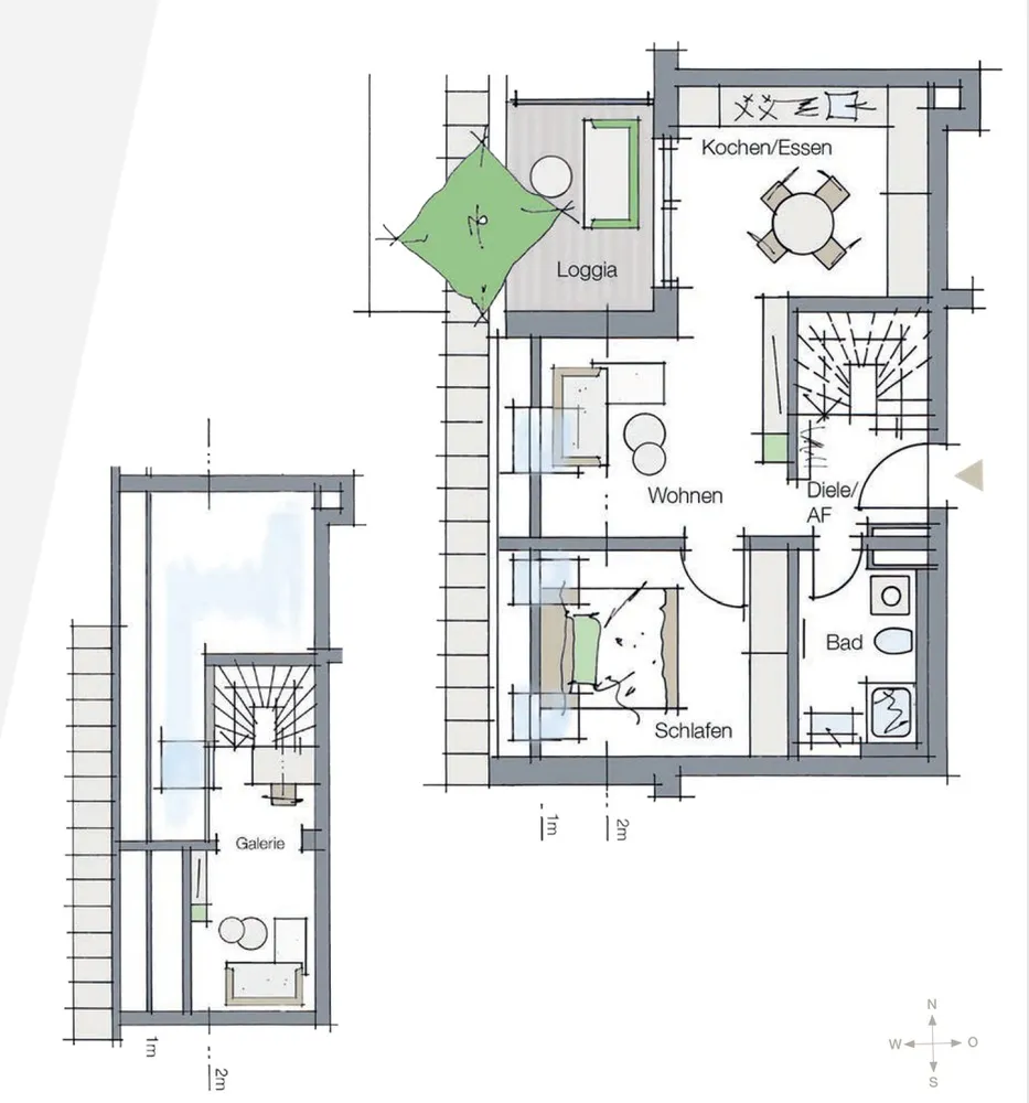 2 Zimmer Wohnung mit 57 m² in Nürnberg – Bild 2
