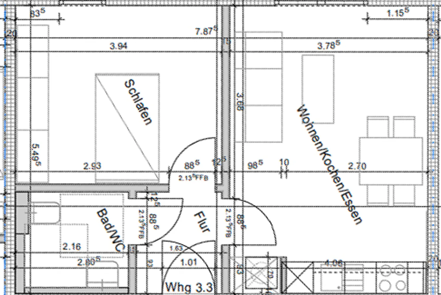 2 Zimmer Wohnung mit 41 m² in Nürnberg – Bild 3
