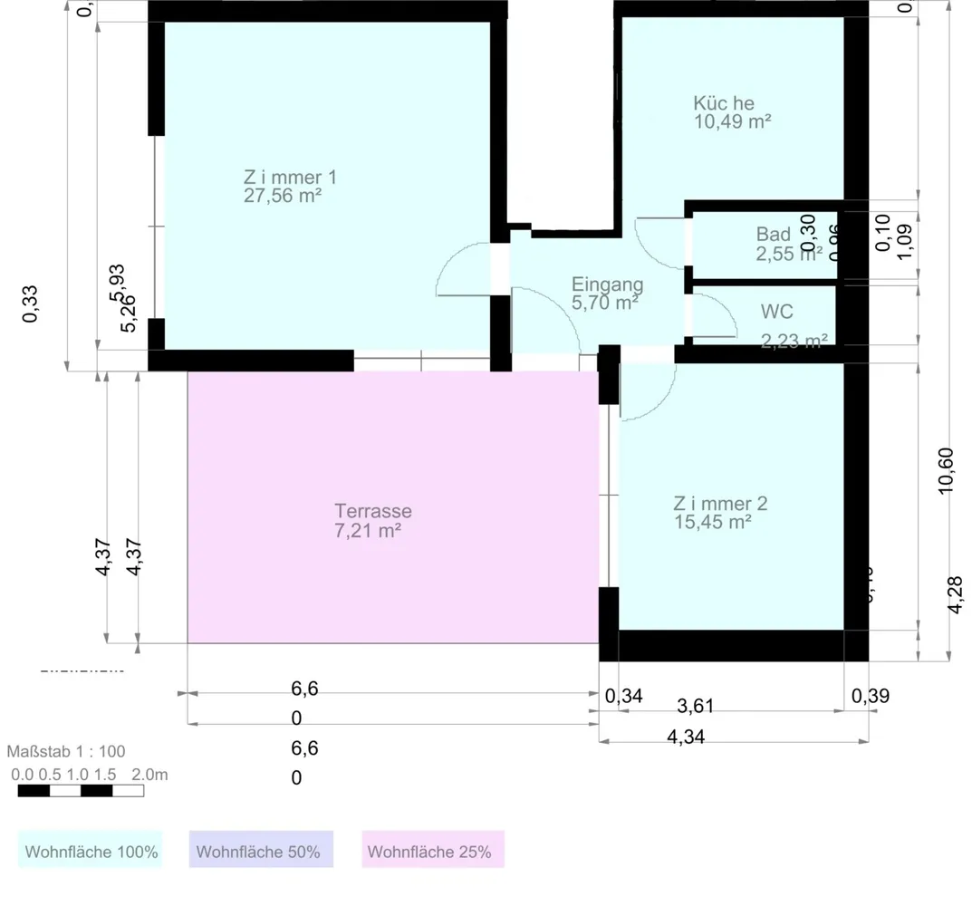 2 room apartment with 71 m² in Herrenberg – Photo 9