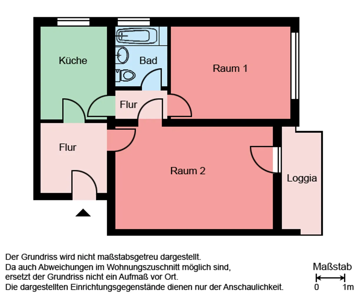 2 Zimmer Wohnung mit 61 m² in Dortmund – Bild 2