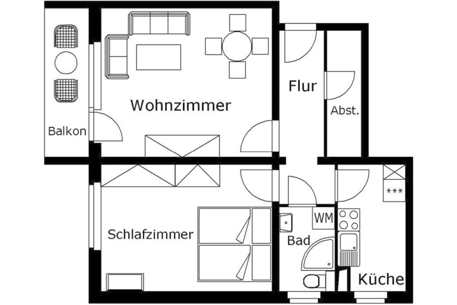 2 Zimmer Wohnung mit 53 m² in Plauen – Bild 2
