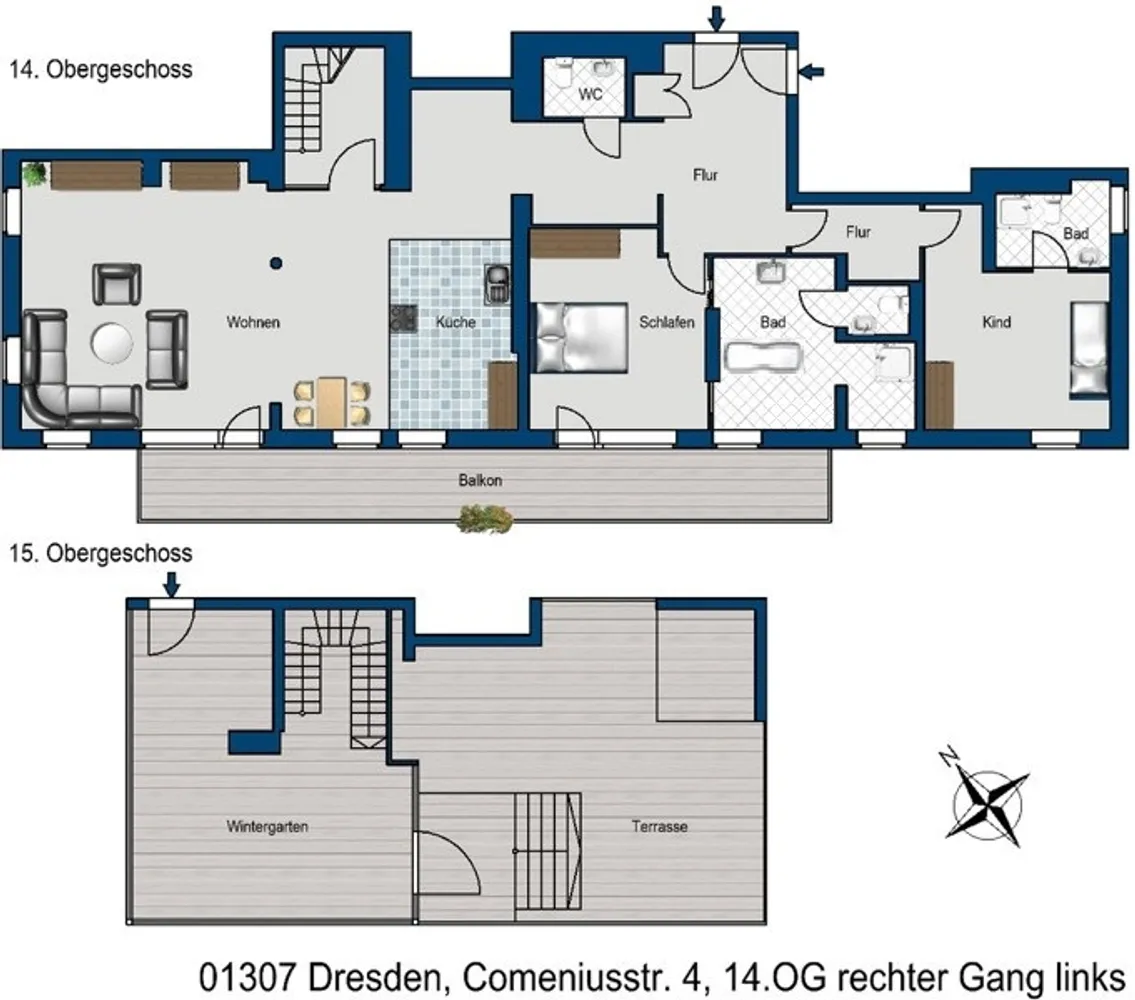 4 Zimmer Wohnung mit 210 m² in Dresden – Bild 2