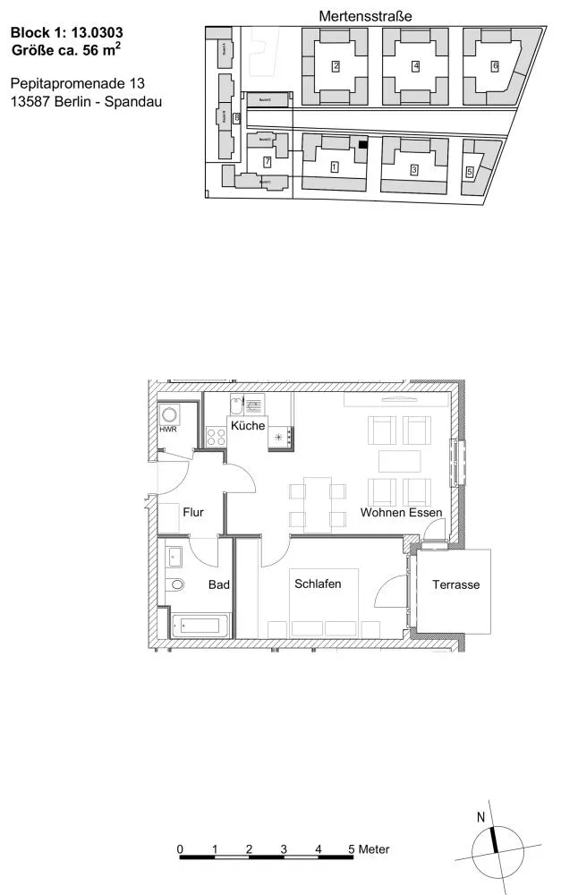 2 Zimmer Wohnung mit 57 m² in Berlin – Bild 2