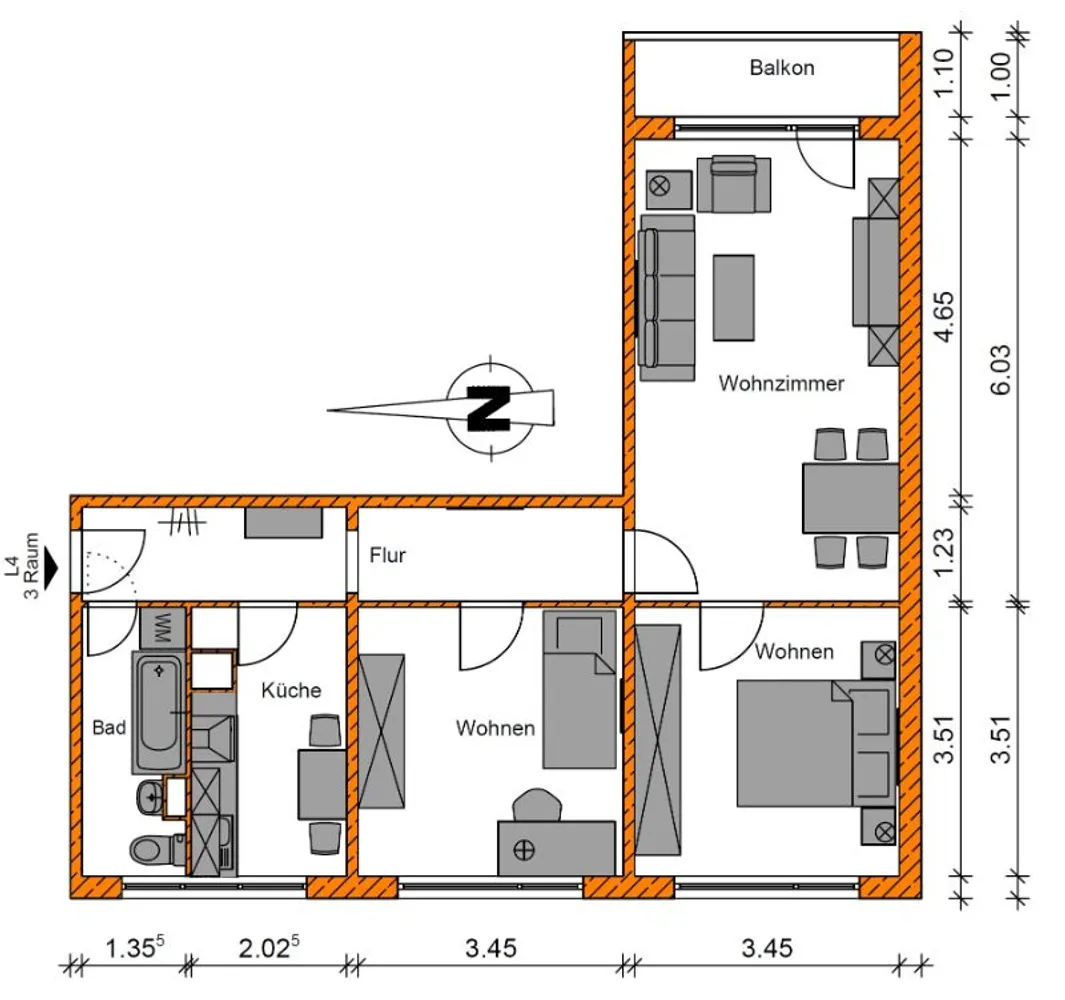 3 room apartment with 67 m² in Magdeburg – Photo 8