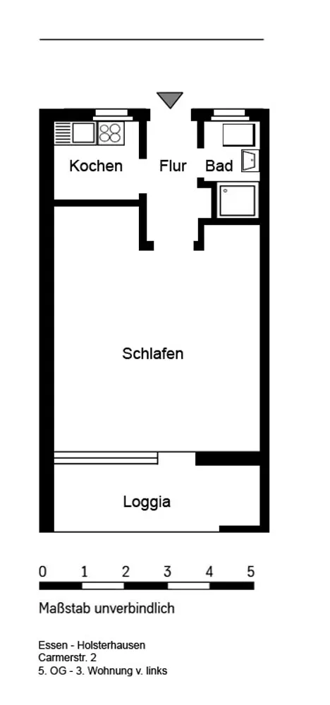 1 room apartment with 35 m² in Essen – Photo 8