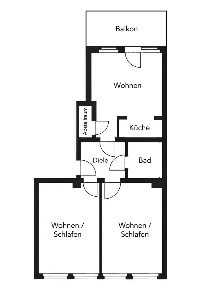 3 Zimmer Wohnung mit 68 m² in Köln – Bild 1
