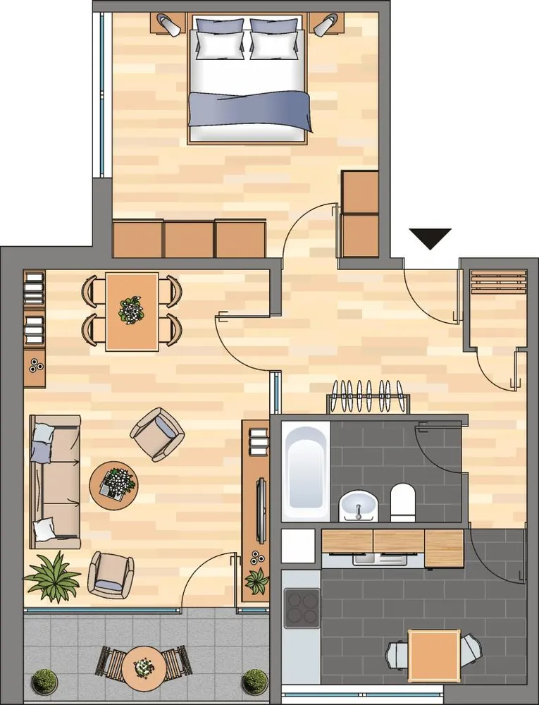 2 Zimmer Wohnung mit 63 m² in Dortmund – Bild 2