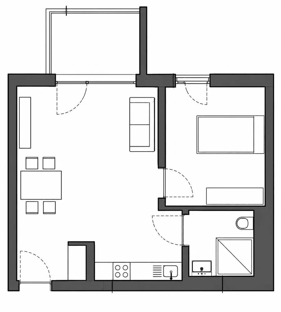 2 Zimmer Wohnung mit 48 m² in Karlsruhe – Bild 5