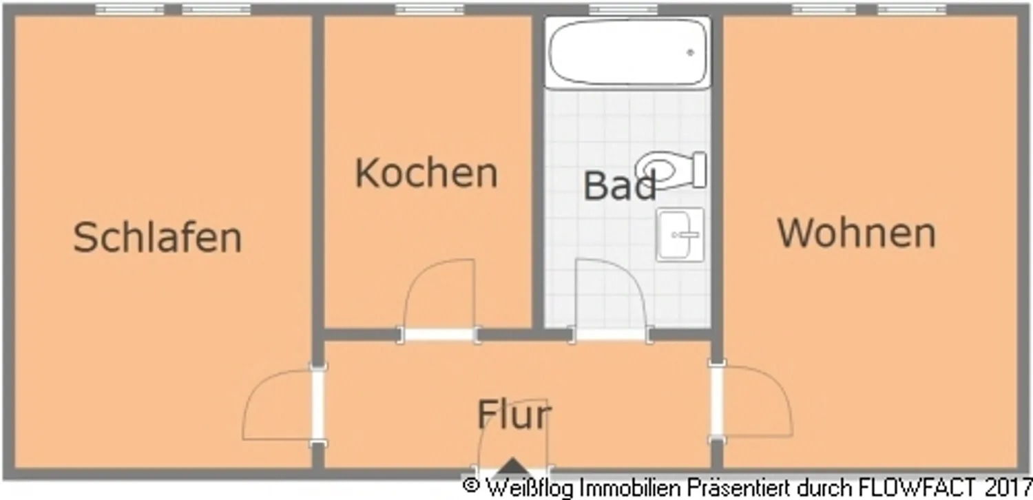 2 room apartment with 48 m² in Riesa – Photo 2