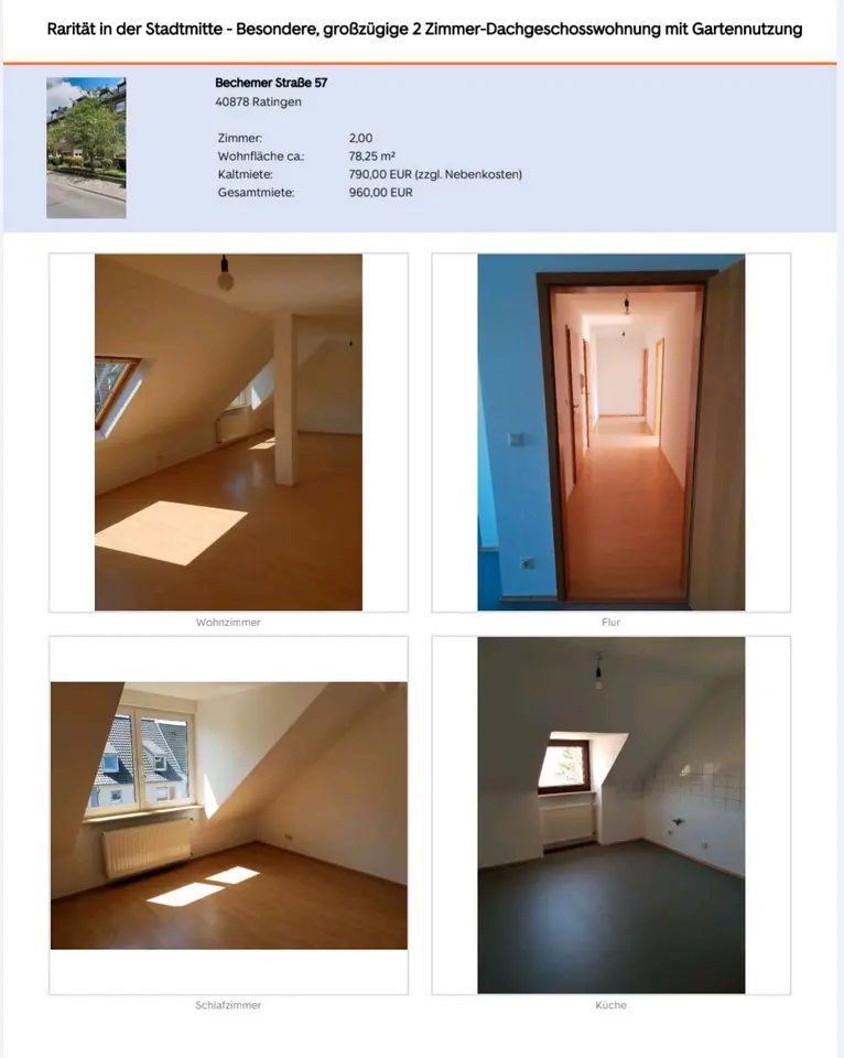 2 Zimmer Wohnung mit 78 m² in Ratingen – Bild 1
