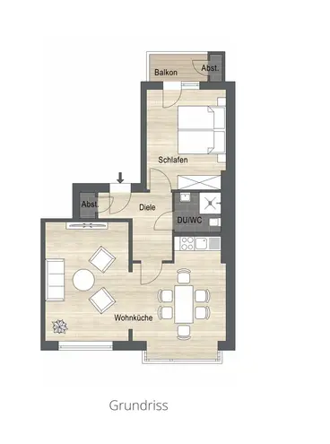 3 Zimmer Wohnung mit 60 m² in Düsseldorf – Bild 10