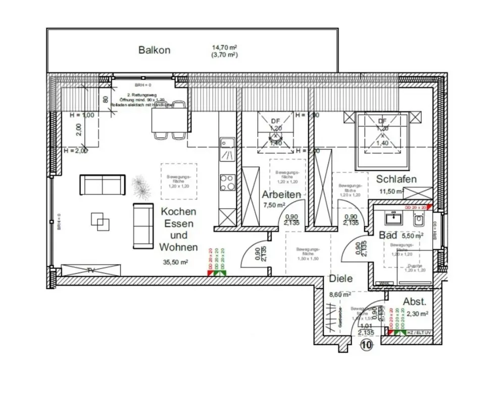 3 Zimmer Wohnung mit 75 m² in Paderborn – Bild 4