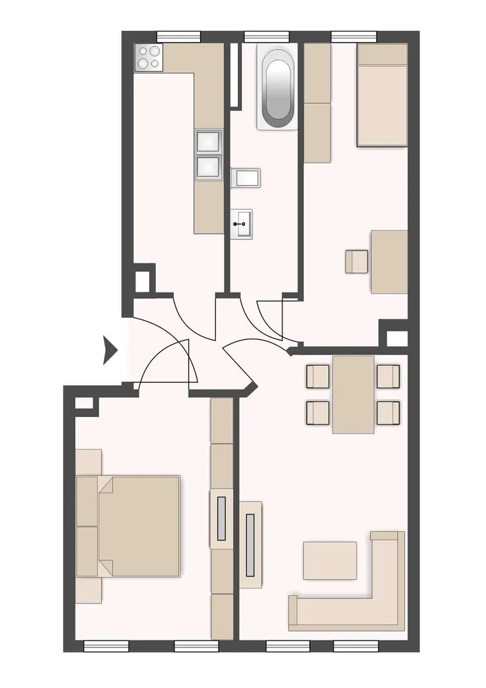 3 Zimmer Wohnung mit 84 m² in Leipzig – Bild 2