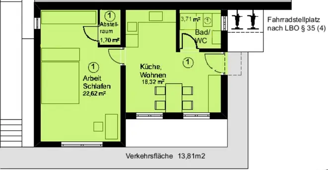 2 Zimmer Wohnung mit 50 m² in Stuttgart – Bild 9