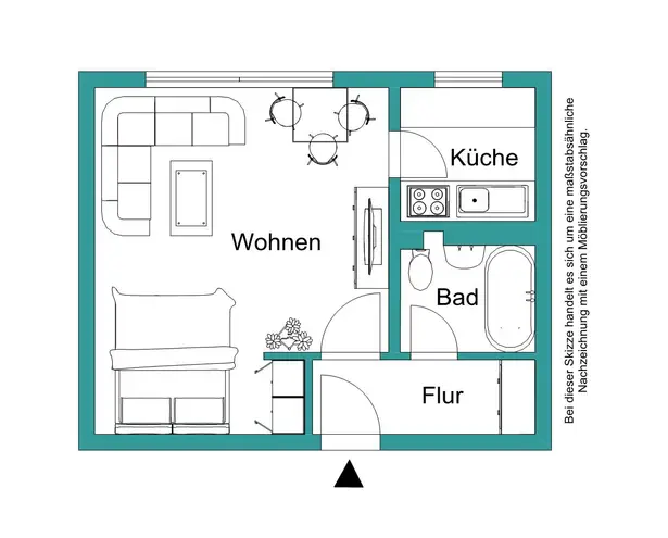1 Zimmer Wohnung mit 37 m² in Marburg – Bild 5