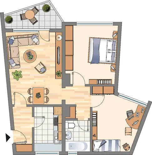 3 Zimmer Wohnung mit 65 m² in Dortmund – Bild 2