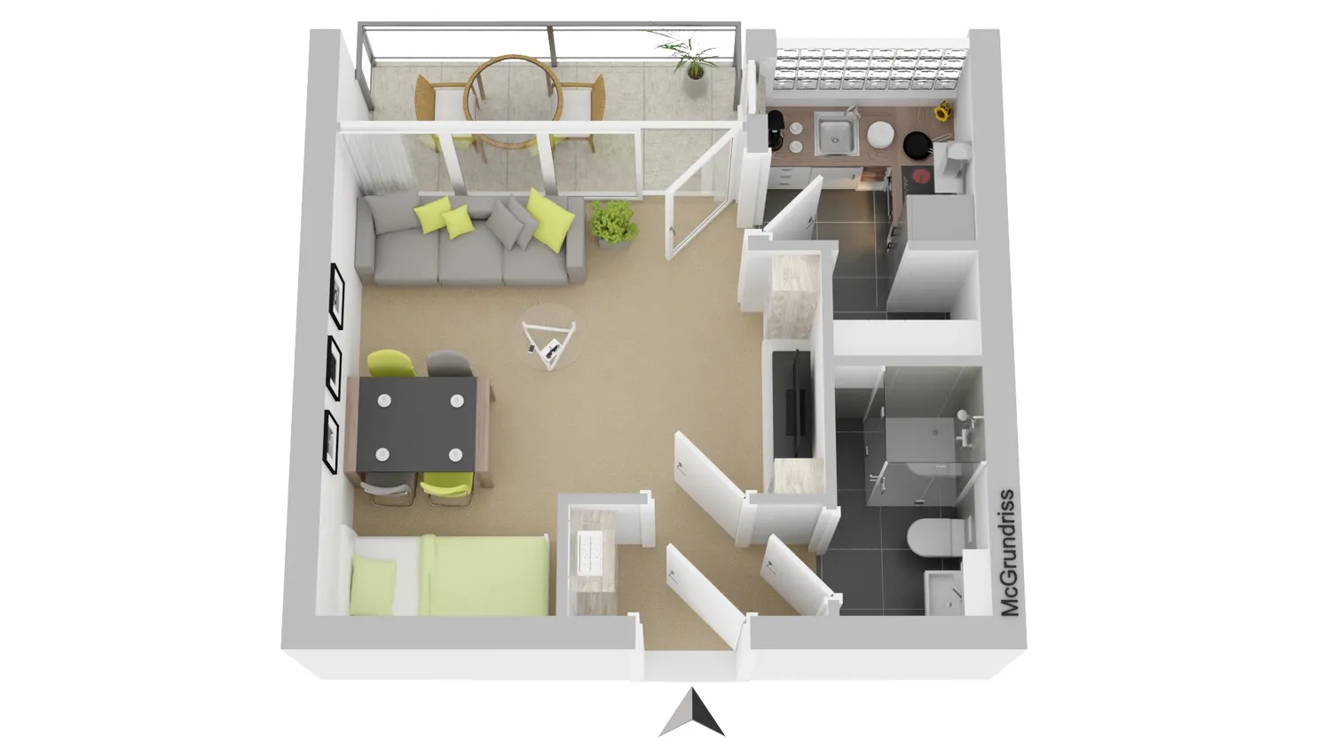 1 Zimmer Wohnung mit 28 m² in Hagen – Bild 3