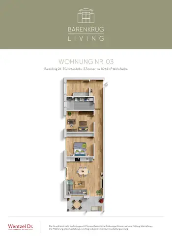 3 Zimmer Wohnung mit 90 m² in Hamburg – Bild 3