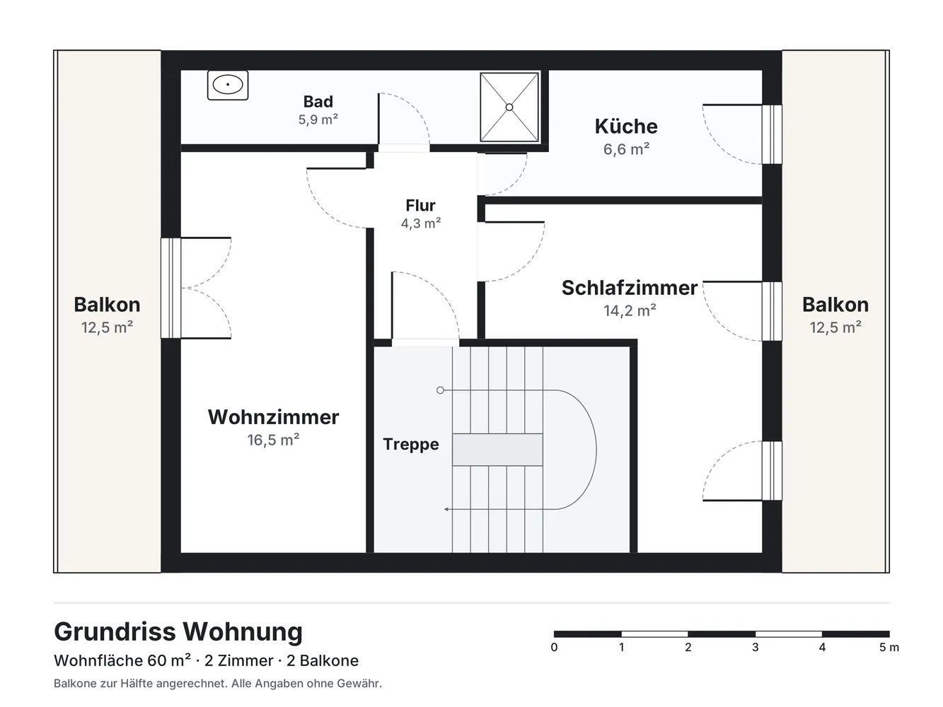 2 Zimmer Wohnung mit 60 m² in Mönchengladbach – Bild 11