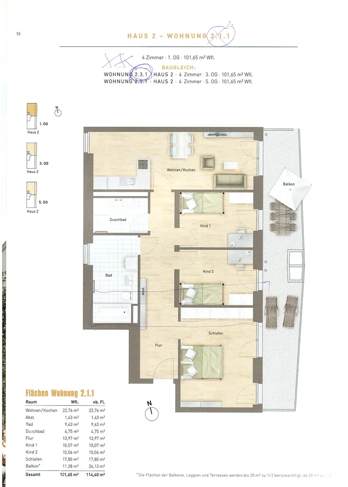 4 Zimmer Wohnung mit 102 m² in München – Bild 1