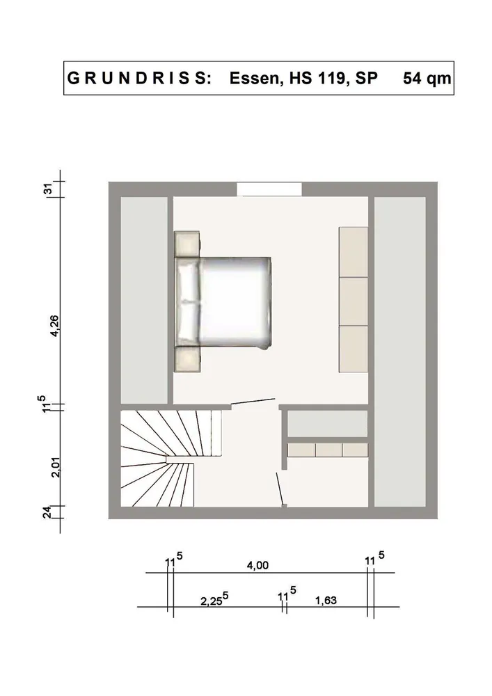 2 Zimmer Wohnung mit 54 m² in Essen – Bild 5