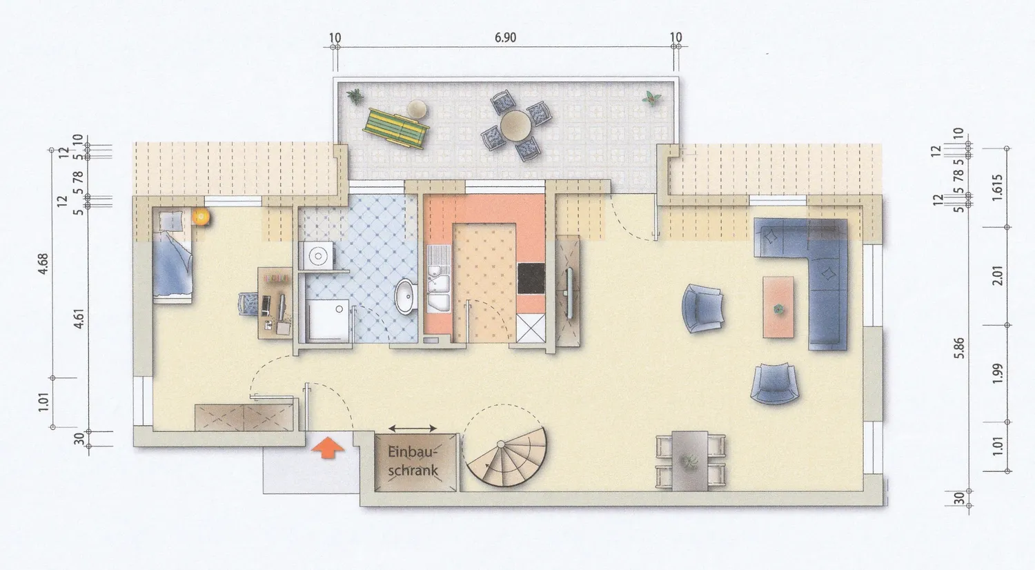 3 Zimmer Wohnung mit 95 m² in Essen – Bild 1