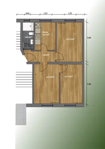 3 Zimmer Wohnung mit 53 m² in Hannover – Bild 8