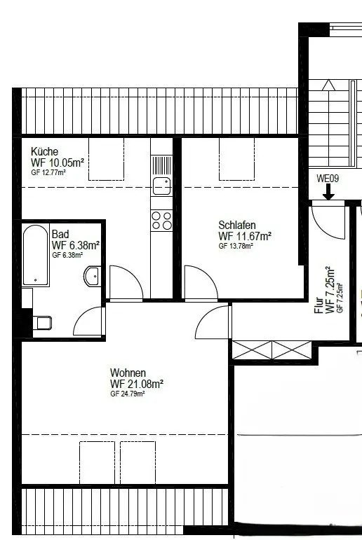 2 Zimmer Wohnung mit 56 m² in Zeitz – Bild 5
