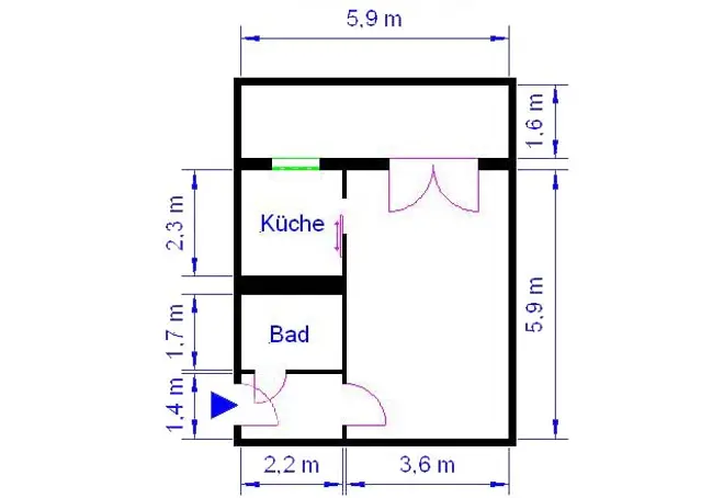 1 room apartment with 36 m² in Magdeburg – Photo 5