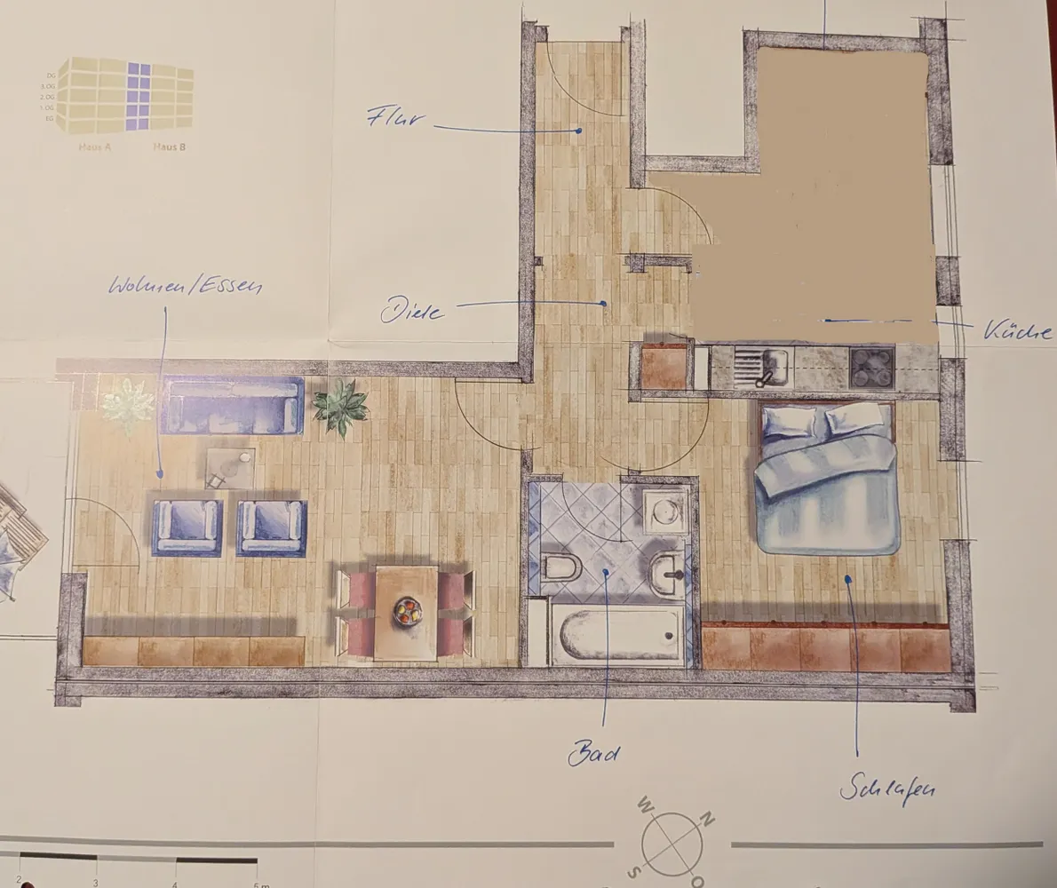 2 room apartment with 62 m² in Munich – Photo 4